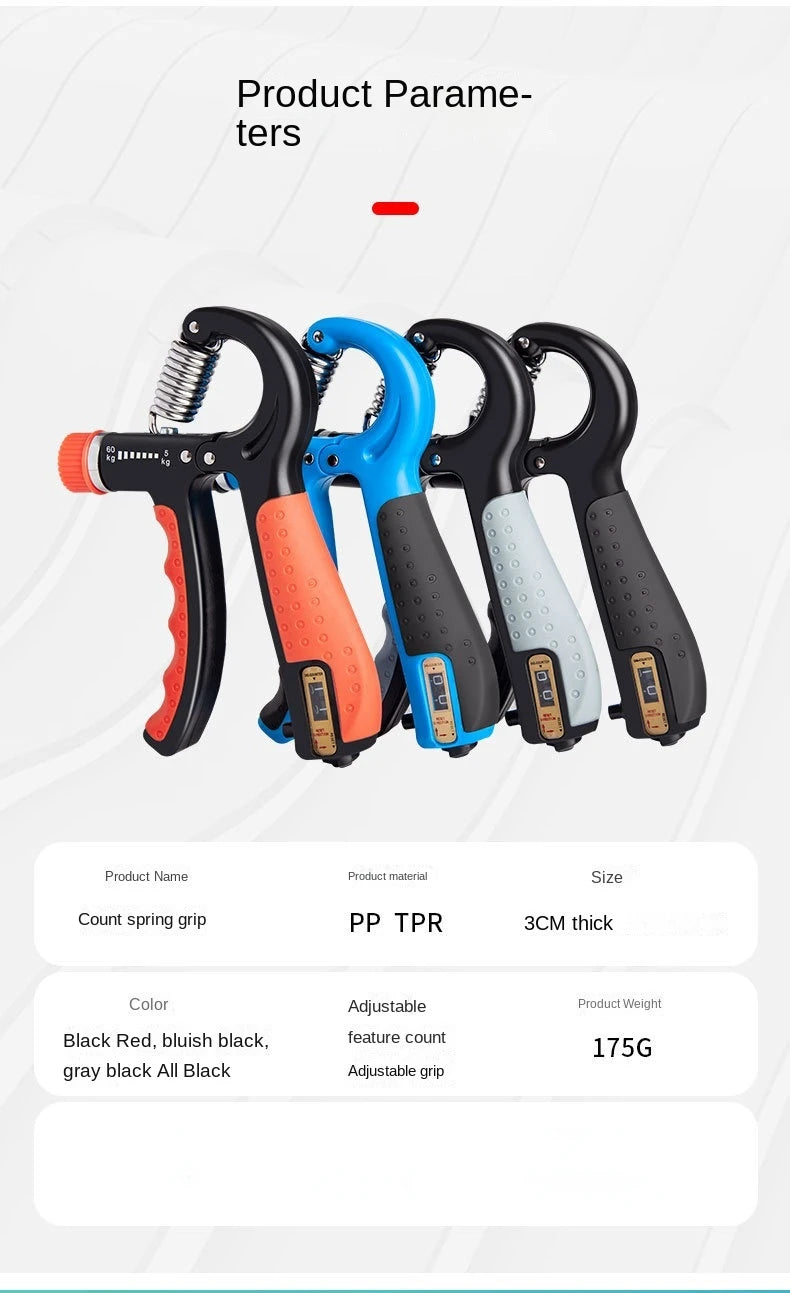 5-60Kg Adjustable Heavy Gripper Fitness Hand Exerciser Grip Wrist Training Increase Strength Spring