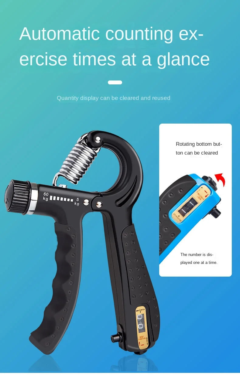 5-60Kg Adjustable Heavy Gripper Fitness Hand Exerciser Grip Wrist Training Increase Strength Spring